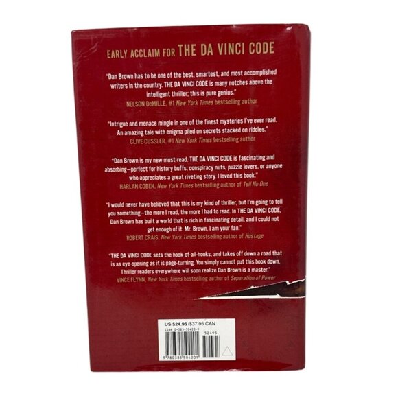 The Da Vinci Code By Dan Brown Hardcover Novel - Picture 2 of 4